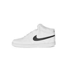 Nike Tênis masculino Court Vision Mid Next Nature, Branco/Preto/Branco, 42