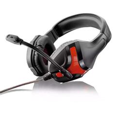 Headset Gamer Warrior, P2, Fone De Ouvido com Microfone - PH101, Preto/Vermelho, 2 metros