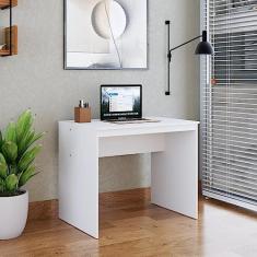 Mesa para Escritório 90cm Office Turim Espresso Móveis Branco Chess