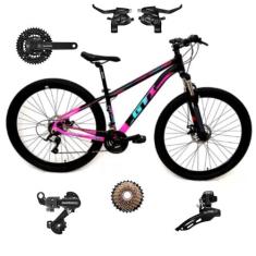 Bicicleta Aro 29 GTI Roma 24 Velocidades MTB Freios Cubo K7 Kit SHIMAN