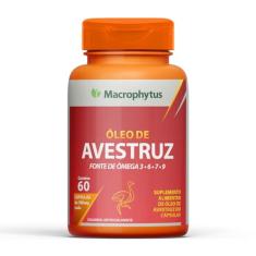 Macrophytus Óleo De Avestruz 500Mg 60 Cápsulas (Ômega 3 6 7 E 9)