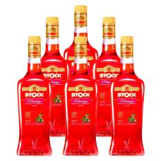 Licor Fino de Morango Stock 720ml 6 Unidades