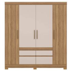 Guarda Roupa Demobile Bilbao 4 Portas 4 Gavetas 79CB