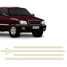 Kit Faixa Lateral S10 Executive 2001/2002 Cab Dupla Dourado - SPORTINO