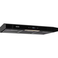 Depurador de Ar Slim Suggar DTH82PT 80cm 3 Velocidades Alumínio Preto 430m³-h 220V
