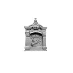 Caixa de Correio Igreja Pequena Colonial Prata Muro