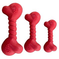 3 Mordedor Maciço Para Cães Cachorros Pet Com Aroma Premium - Brinqpet