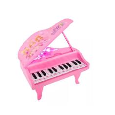 Piano Infantil Teclado Musical Luz Som Princesas 3 Modos - DM TOYS