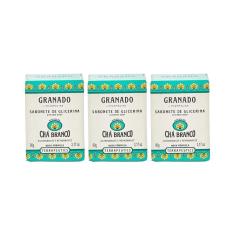 Sabonete Granado 90G Glicerina Cha Branco-Kit C/3Un