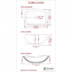 Kit Cuba L42 Válvula Metal Compace Branca