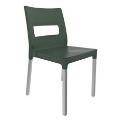 Cadeira Vezo Pés Em Alumínio Grifit Verde Alecrim