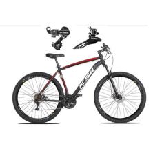 Bicicleta Aro 29 Ksw Xlt Alumínio 24v Câmbios Shimano Tz Freios a Disco Hidráulicos Garfo Suspensão-Unissex