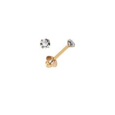 Brinco De Pedra 2.5 Mm Baby - 18K