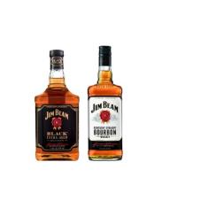 Kit Whisky Jim Beam Bourbon + Jim Beam Black 1L Cada