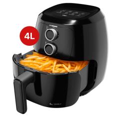 Fritadeira Elétrica WAP Air Fryer Revestimento Antiaderente 1500W com Grelha Removível Preta