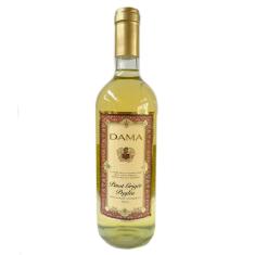 Vinho branco meio seco Dama Pinot Grigio Puglia IGT 750ml