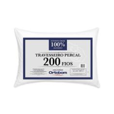 Travesseiro Ortobom Percal 200 Fios Sublime 20x50x70