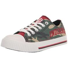 FOCO Tênis feminino NCAA Camo cano baixo lona tênis
