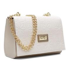 Bolsa Feminina Transversal Baú Alça De Corrente-Feminino