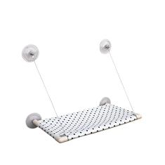 Cama de Janela para Gatos, Gatton Cama para Gatos, Prateleira para Gato, Catbed King Suede Polka, Branco e Marrom