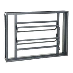Janela Basculante em Aço 60 x 80 x 8 cm 2 Folhas Silenfort Sasazaki
