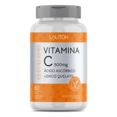 Vitamina C + Zinco 500mg - 60 Cápsulas Lauton Nutrition