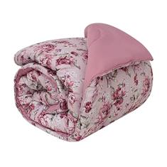 Edredom Zelo Super Soft Casal 170 Fios - Bouquet Rosa