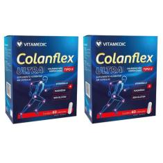 Combo 2 Caixas Colanflex Colágeno Não Hidrolisado Tipo Ii 60 Cápsulas