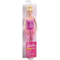 Boneca Barbie Bailarina Loira Rosa - Mattel