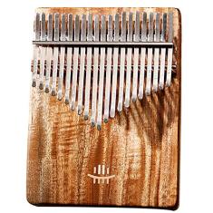 Piano de dedo de polegar de madeira maciça Kalimba com 21 teclas, Sanza Mbira com instrumentos musicais de madeira para guitarra, instrumento de piano de dedo para amantes de música, iniciantes, (18