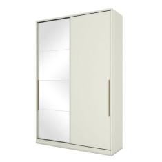 Guarda Roupa Solteiro New Predileto Areia Com Espelho - Henn