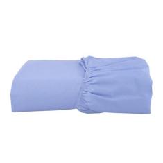 Lençol Avulso Para Mini Berço Algodão 1 Peça Azul - Tropical Baby