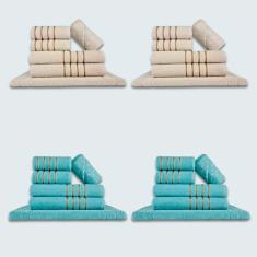 Jogo De Toalhas 24 P?s Cole??o Montreal 100% Algod?o Bg+vd