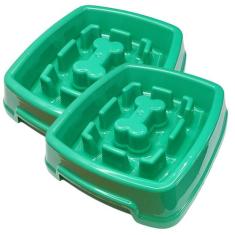 Kit 2 Comedouro Lento Interativo 650ml Para Cachorros Cães - LZ SHOP, 