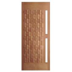 Porta de Madeira Maciça Egito Para Vidro Casmavi de Cedro Arana - 2.10