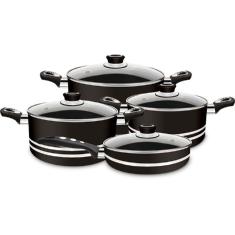 Conjunto de Panelas Eirilar Clarity Eiriflon Ant. 4 Peça