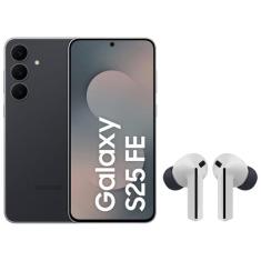 Smartphone Samsung Galaxy S25 FE 256GB 5G 8GB RAM - JetBlack + Fone de