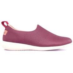 Tênis Slip On Feminino Elastano Laser Mauve Usaflex AF0607-Feminino