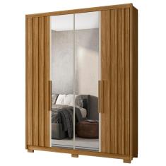 Guarda Roupa Solteiro 176cm Espelho Milão M07 Freijó-off - Mpozenato