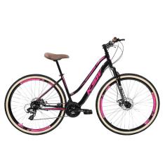 Bicicleta Feminina 29 KSW Retro 27V Freio Hidráulico e Trava