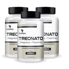 Kit Com 03 - Treonato (Magnésio + Treonina) 500mg 60 Cápsulas TuttiFlora