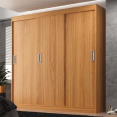 Guarda-Roupa Solteiro Lisboa 3 Portas 2 Gavetas Cinnamomo - Evidencia Móveis