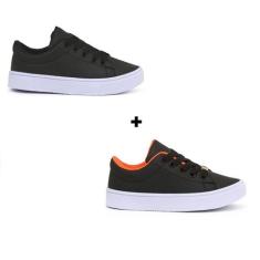 Kit Infantil Dois Par De Tênis Masculino Versátil Escolar Antiderrapan