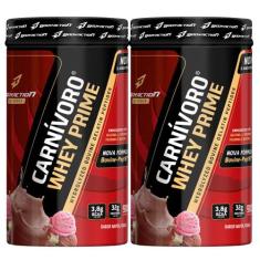 Kit 2x Carnívoro 900g Whey Protein Isolate - Bodyaction, Napolitano
