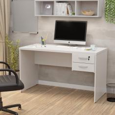Mesa De Escritório 1.20x60 Com Gaveteiro Tampo 30mm Netmobil