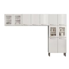 Cozinha Compacta Evidence 3 Peças (2 Armários + 1 Paneleiro) Cpt55 Branco - Bertolini