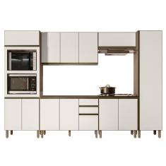 Armário De Cozinha 6 Peças Sem Tampo Jessy N03 Carvalho/off - Mpozenato