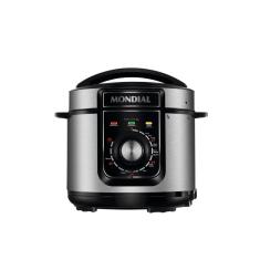 Panela de Pressão Elétrica Mondial 5L Pratic Cook PE-48-5L-I 900W Preto/Inox 220V