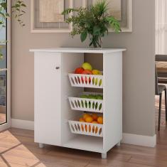 Balcão Cozinha Fruteira Genialflex Lucy Branco