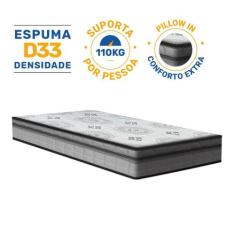 Colchão de Espuma D33 Pillow In Anjos Ortosleep Solteiro 78 cm - Anjos